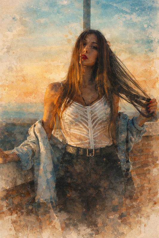 🌸 Lámina Personalizada | Estilo Acuarela