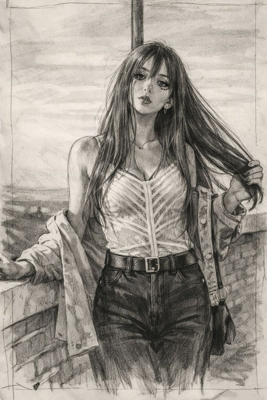 Retrato Personalizado en Carboncillo